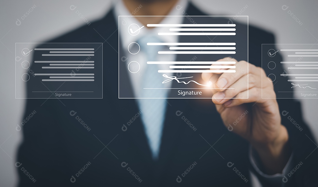 Assinatura de documentos eletrônicos em documentos digitais on-line IA