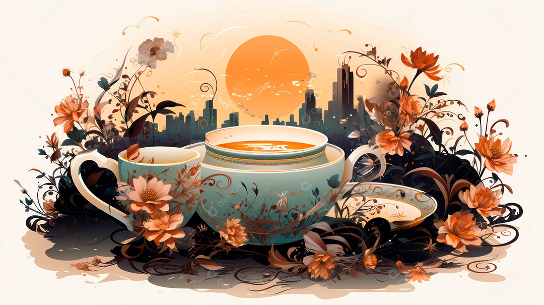 Dia Internacional do Chá, 21 de maio IA generativa.