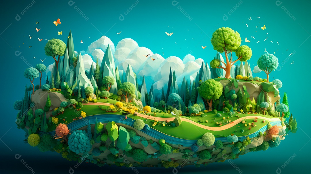 Dia Internacional da Diversidade Biológica 22 de maio IA generativa.