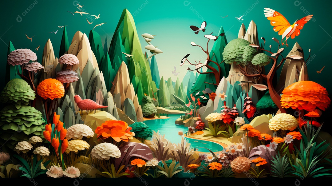 Dia Internacional da Diversidade Biológica 22 de maio IA generativa.