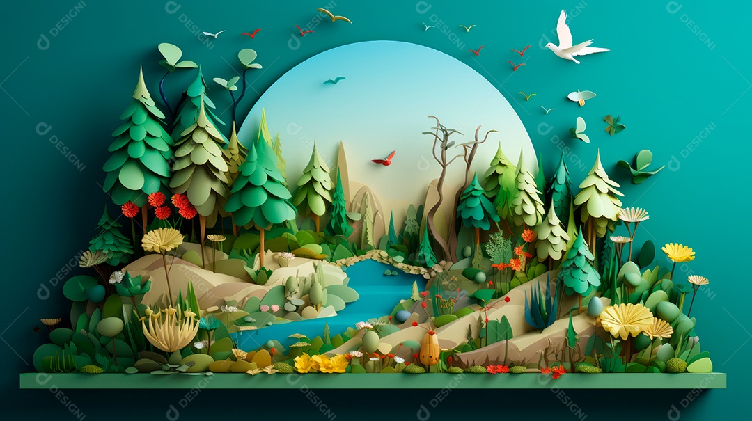 Dia Internacional da Diversidade Biológica 22 de maio IA generativa.