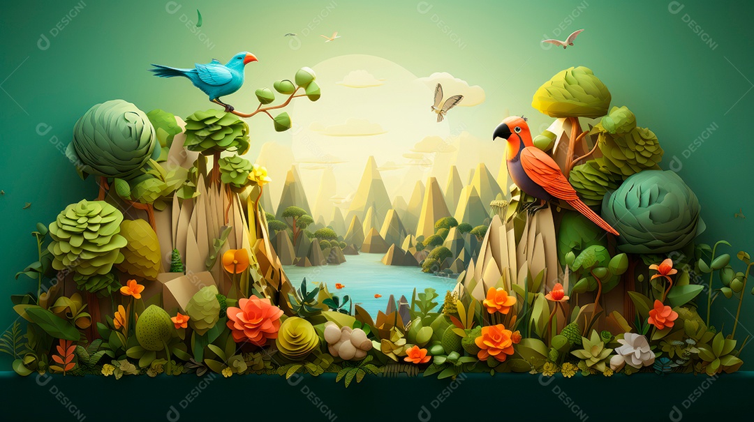 Dia Internacional da Diversidade Biológica 22 de maio IA generativa.