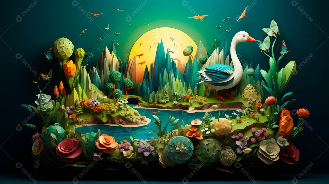 Dia Internacional da Diversidade Biológica 22 de maio IA generativa.