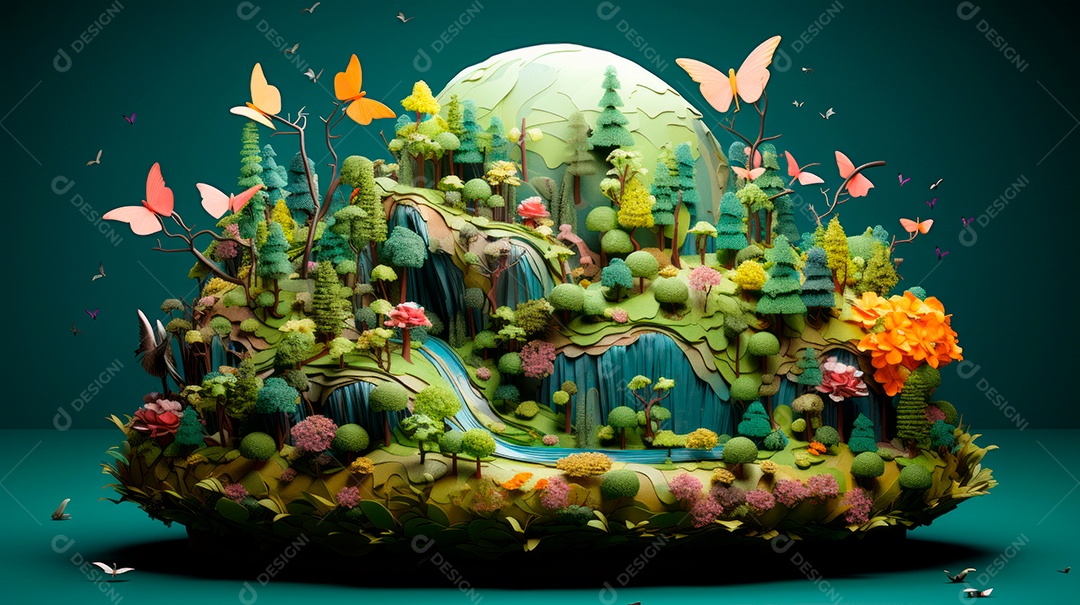 Dia Internacional da Diversidade Biológica 22 de maio IA generativa.