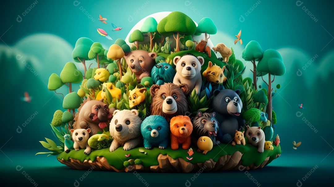 Dia Internacional da Diversidade Biológica 22 de maio IA generativa.