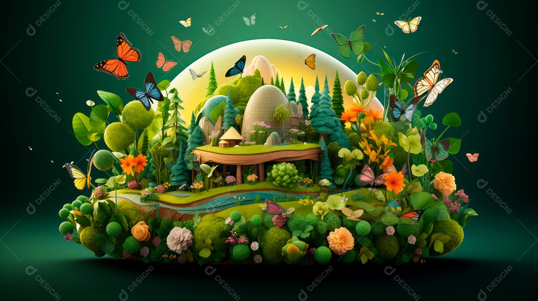 Dia Internacional da Diversidade Biológica 22 de maio IA generativa.