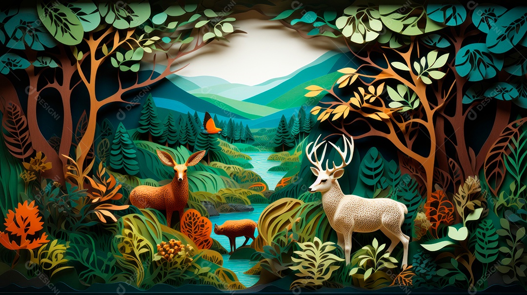 Dia Internacional da Diversidade Biológica 22 de maio IA generativa.