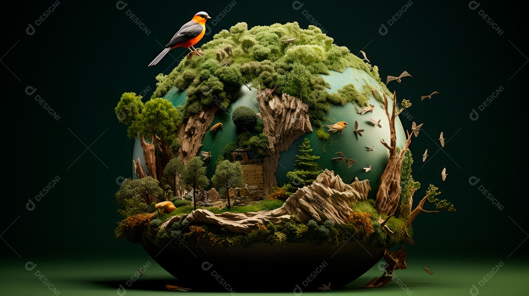 Dia Internacional da Diversidade Biológica 22 de maio IA generativa.