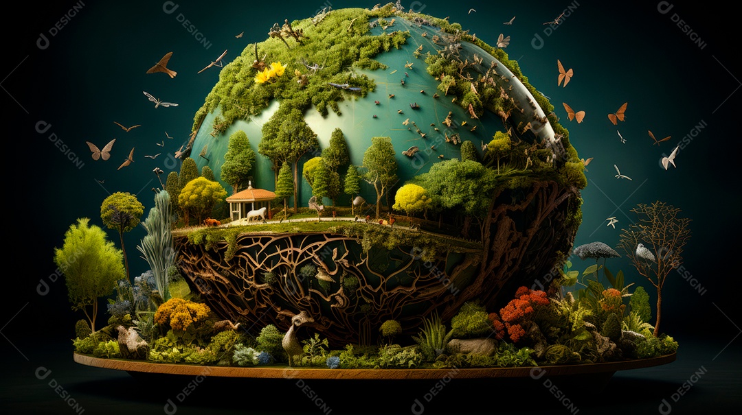 Dia Internacional da Diversidade Biológica 22 de maio IA generativa.