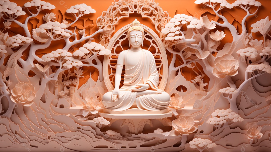 Visakha Bucha Dia 22 de maio IA generativa.