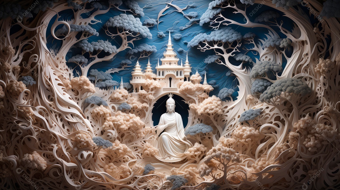 Visakha Bucha Dia 22 de maio IA generativa.