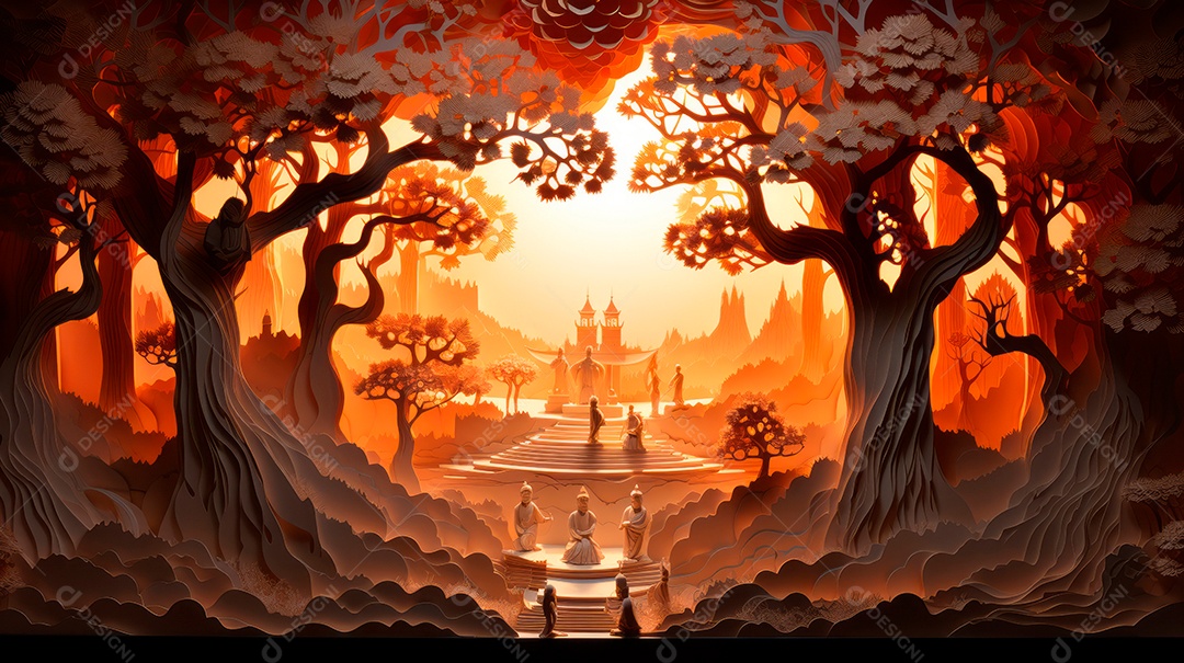 Visakha Bucha Dia 22 de maio IA generativa.