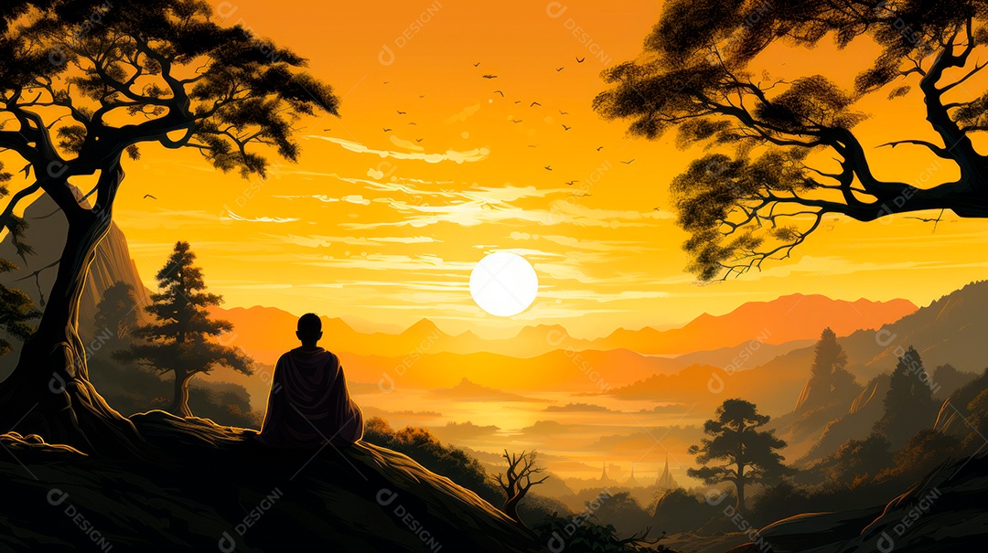 Visakha Bucha Dia 22 de maio IA generativa.