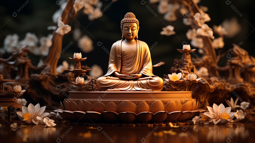 Visakha Bucha Dia 22 de maio IA generativa.