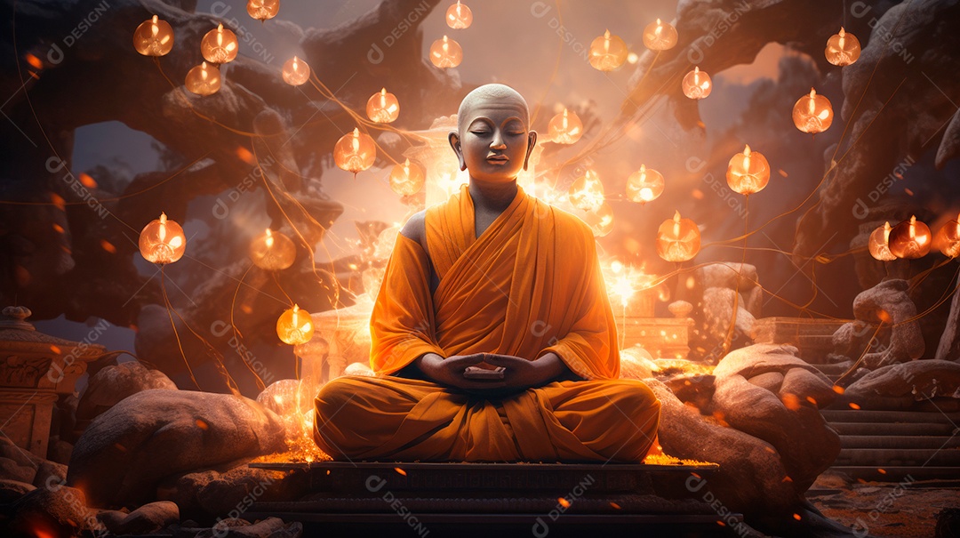 Visakha Bucha Dia 22 de maio IA generativa.