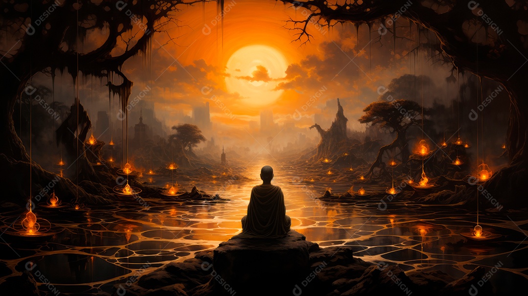 Visakha Bucha Dia 22 de maio IA generativa.