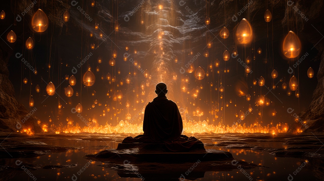 Visakha Bucha Dia 22 de maio IA generativa.