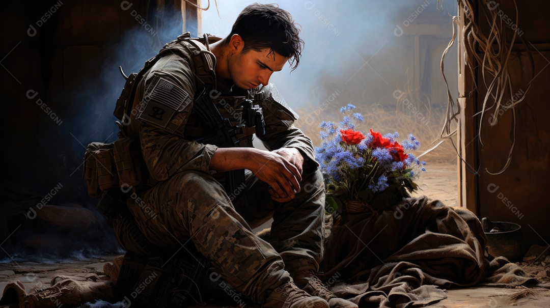 Memorial Dia, lembrando os soldados caídos em todo o mundo, 27 de maio IA generativa.