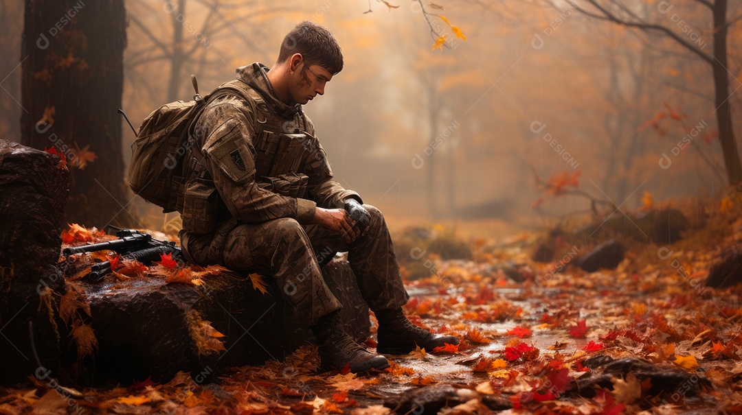 Memorial Dia, lembrando os soldados caídos em todo o mundo, 27 de maio IA generativa.
