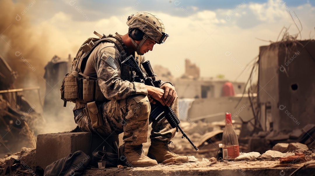 Memorial Dia, lembrando os soldados caídos em todo o mundo, 27 de maio IA generativa.