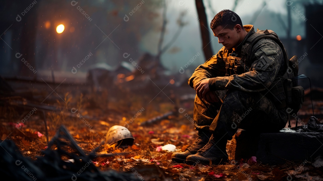 Memorial Dia, lembrando os soldados caídos em todo o mundo, 27 de maio IA generativa.