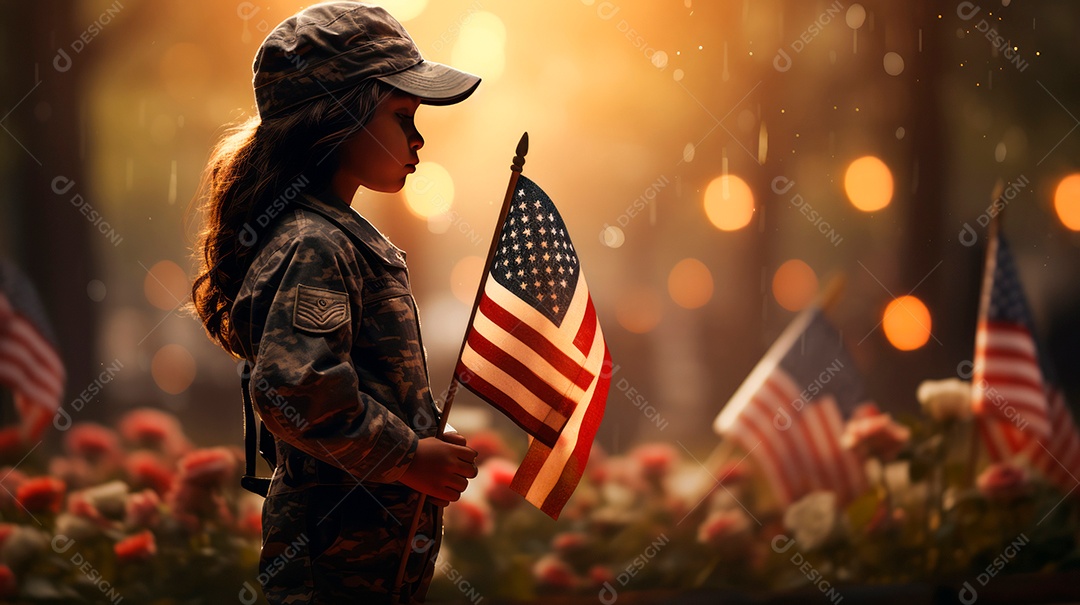 Memorial Dia, lembrando os soldados caídos em todo o mundo, 27 de maio IA generativa.