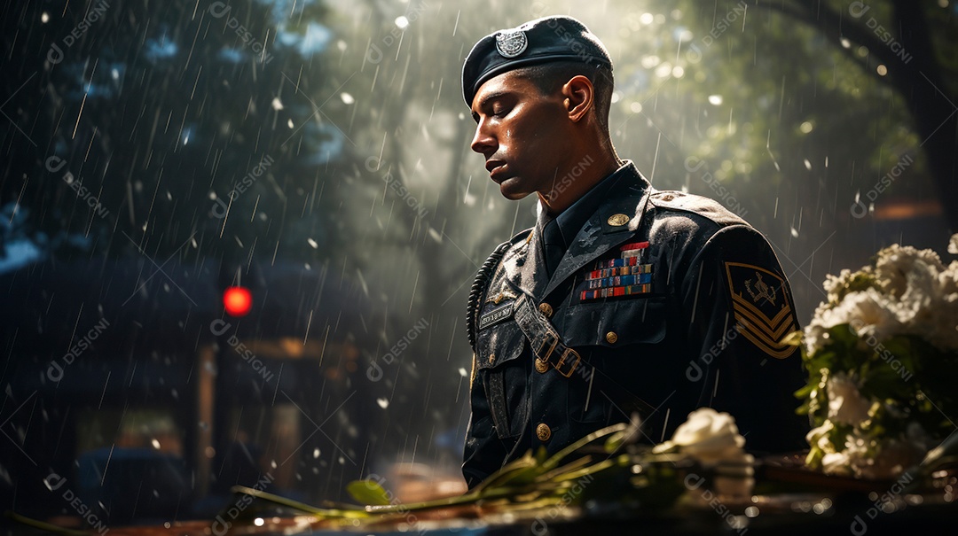 Memorial Dia, lembrando os soldados caídos em todo o mundo, 27 de maio IA generativa.