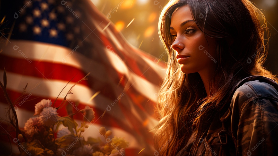 Memorial Dia, lembrando os soldados caídos em todo o mundo, 27 de maio IA generativa.