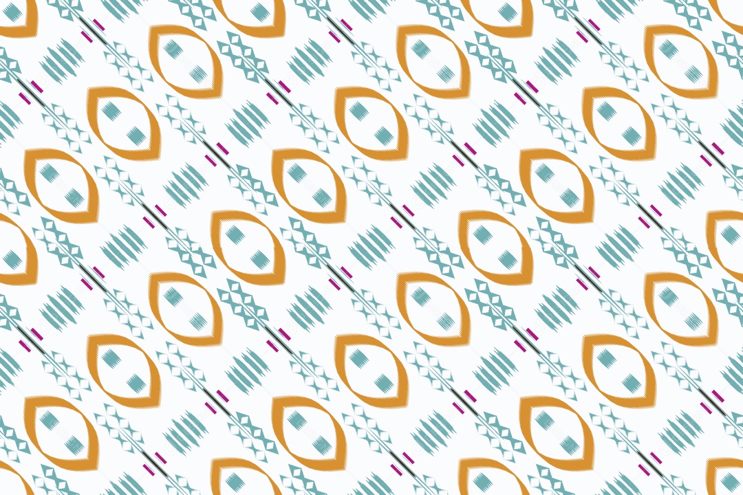 Tecido de Seda Tradicional Padrão Sem Costura Ilustração Vetor EPS