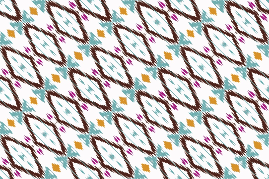 Tecido de Seda Tradicional Padrão Sem Costura Ilustração Vetor EPS