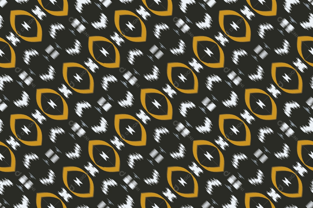 Tecido de Seda Tradicional Padrão Sem Costura Ilustração Vetor EPS