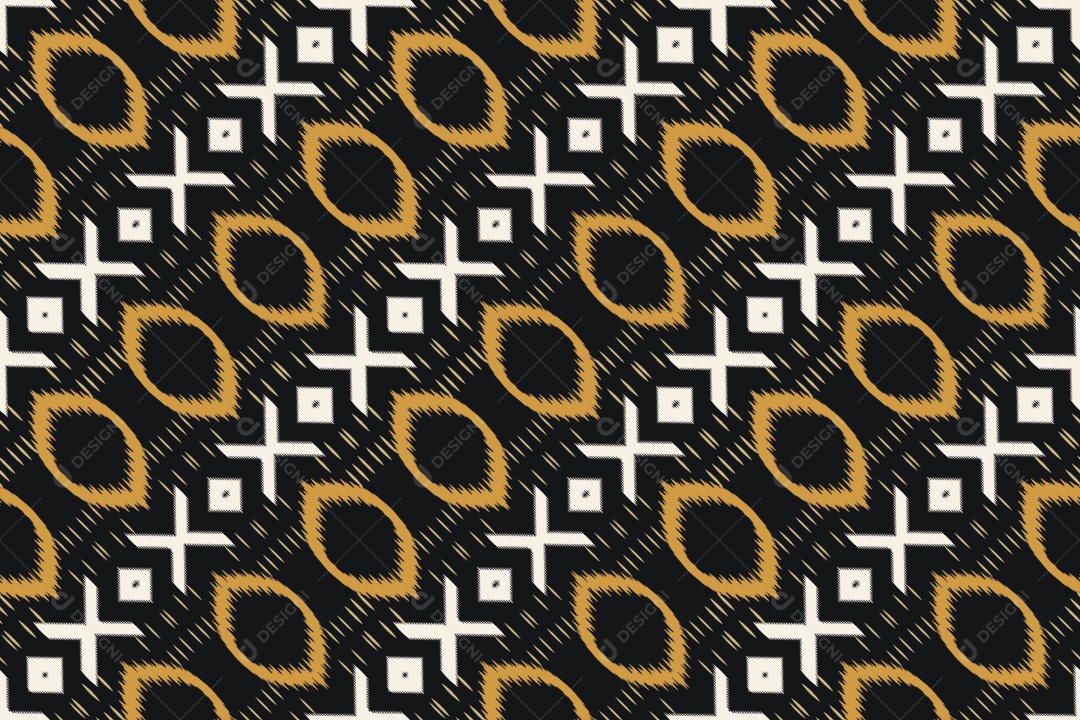 Tecido de Seda Tradicional Padrão Sem Costura Ilustração Vetor EPS