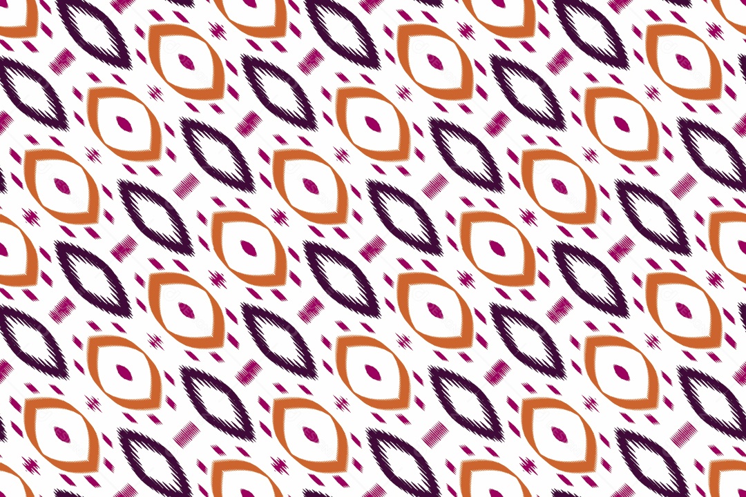 Tecido de Seda Tradicional Padrão Sem Costura Ilustração Vetor EPS