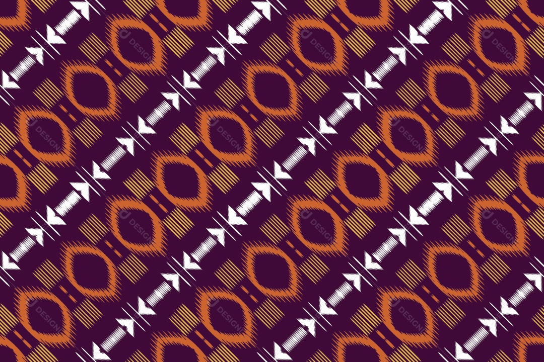 Tecido de Seda Tradicional Padrão Sem Costura Ilustração Vetor EPS