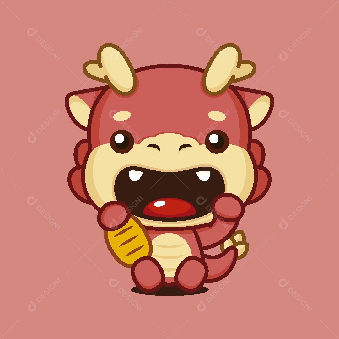 Dragão do Ano Novo Chinês Ilustração Vetor EPS