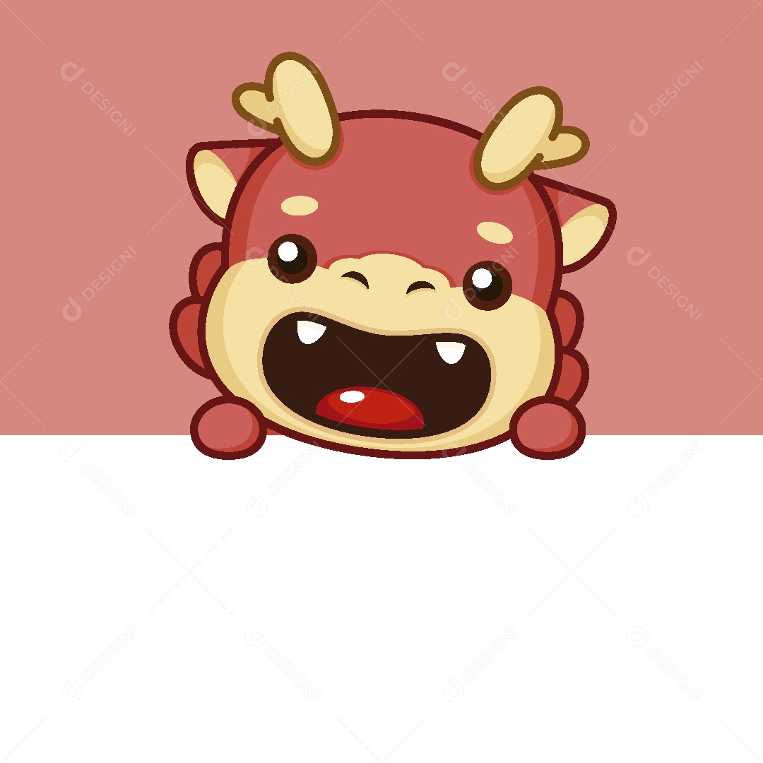 Dragão do Ano Novo Chinês Ilustração Vetor EPS