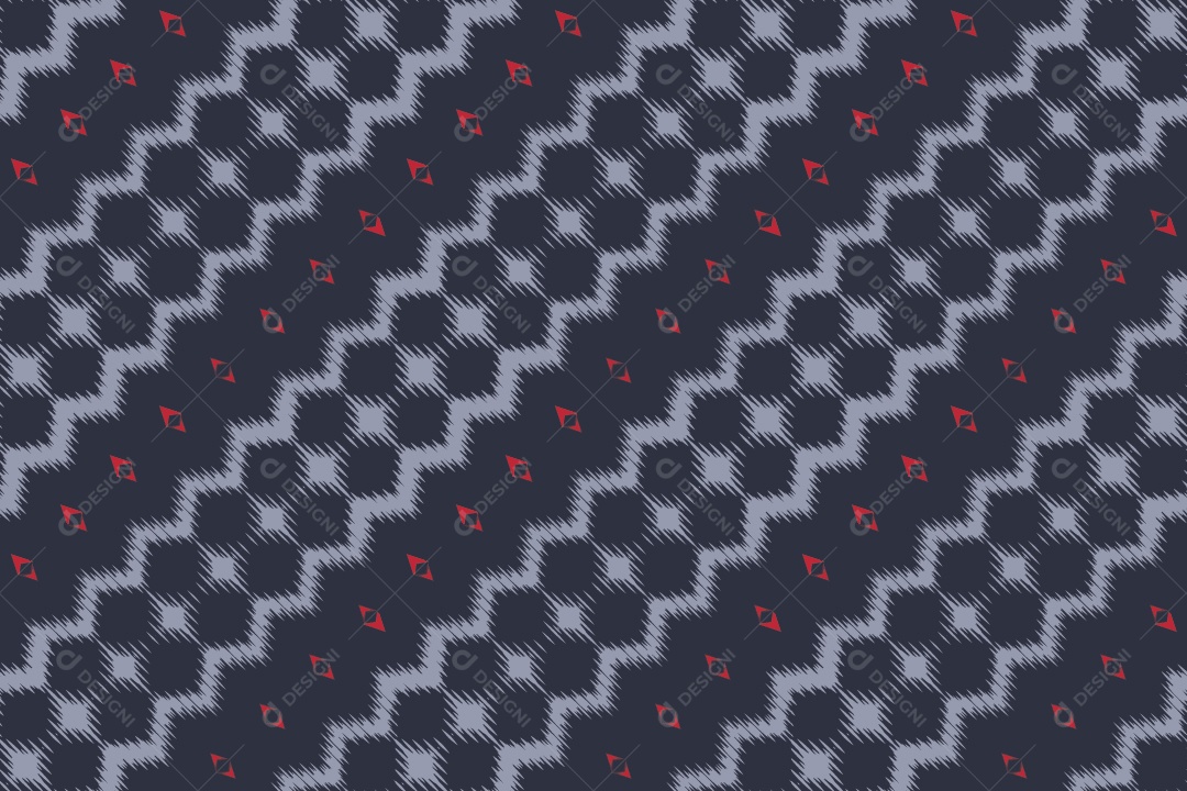 Padrão sem Emenda de Origem Étnica Tribal Colorido Vetor EPS