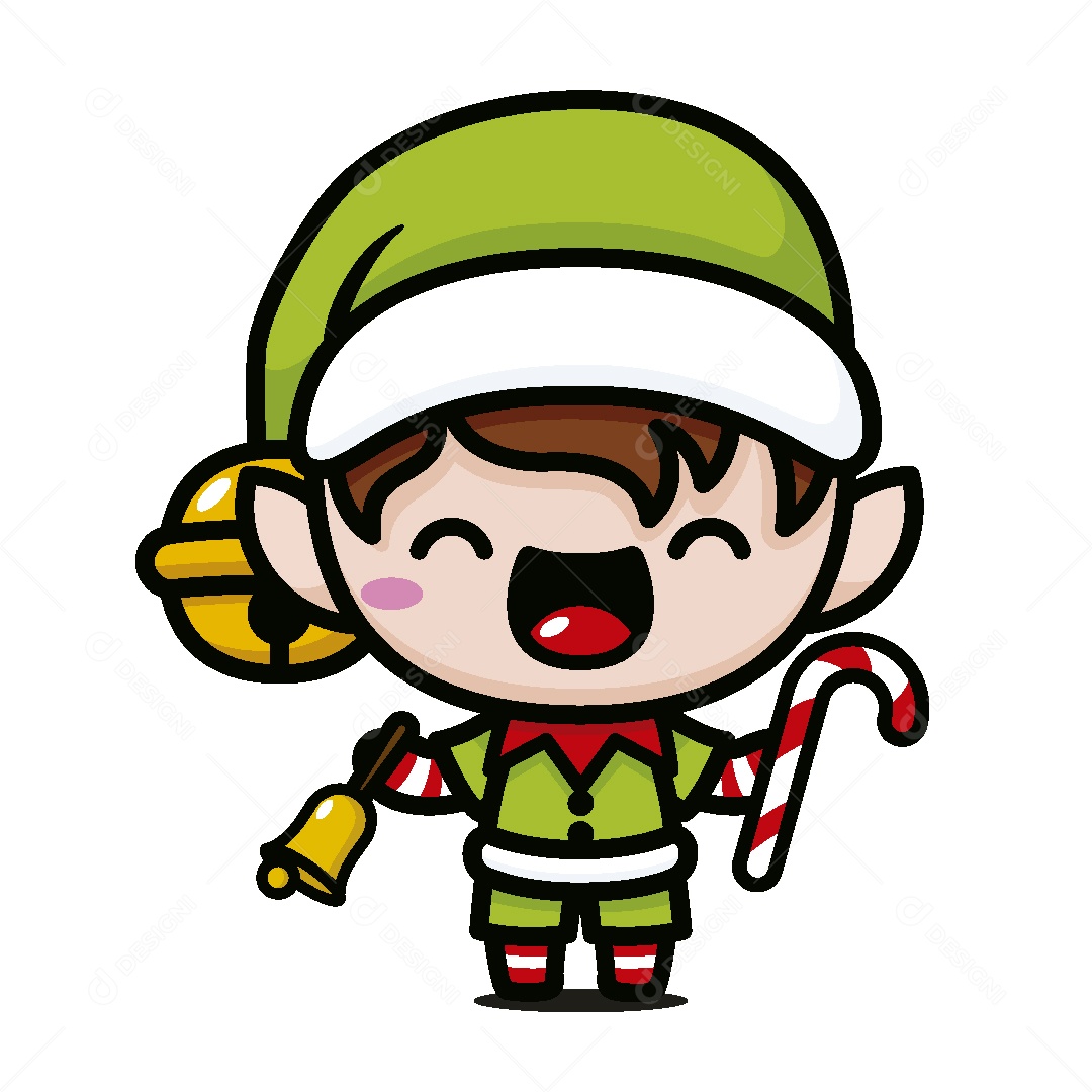 Duende de Natal Ilustração Vetor EPS