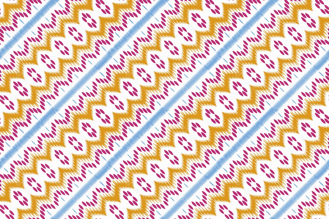 Tecido de Seda Tradicional Padrão Sem Costura Ilustração Vetor EPS