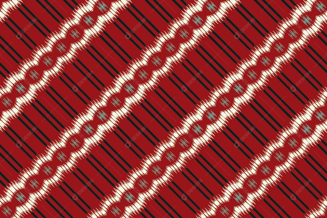 Tecido de Seda Tradicional Padrão Sem Costura Ilustração Vetor EPS