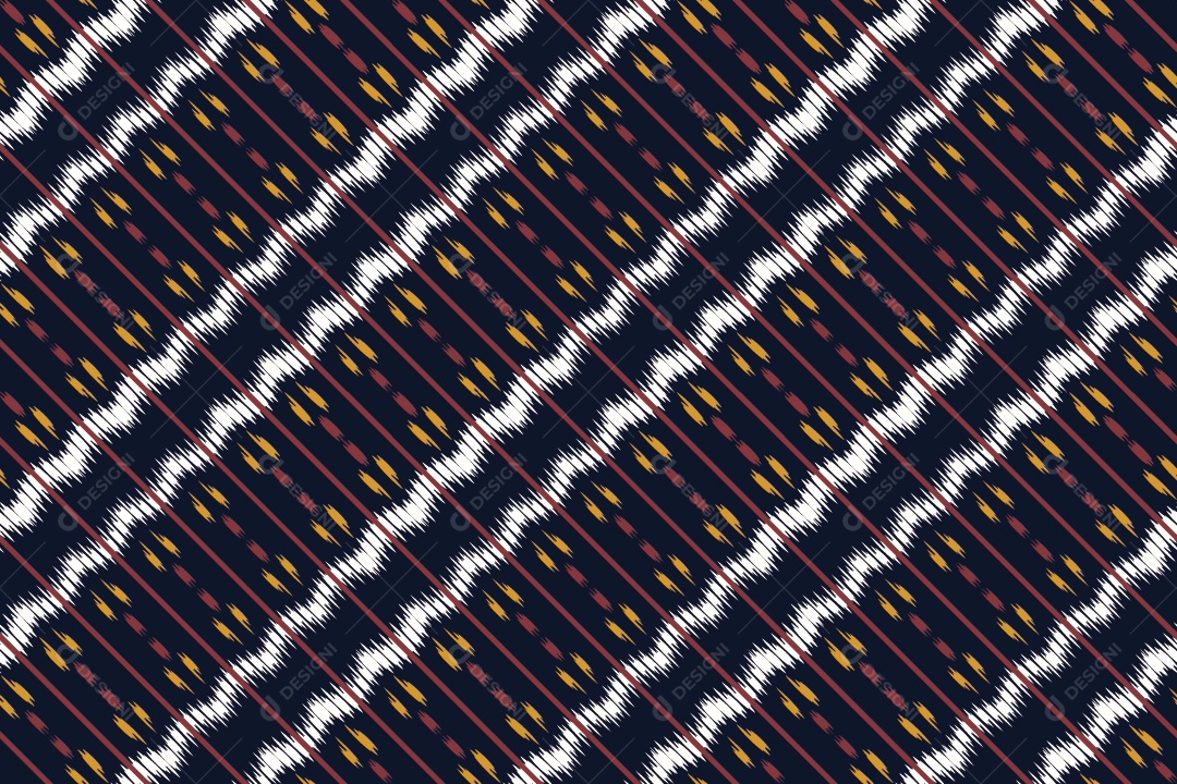 Tecido de Seda Tradicional Padrão Sem Costura Ilustração Vetor EPS