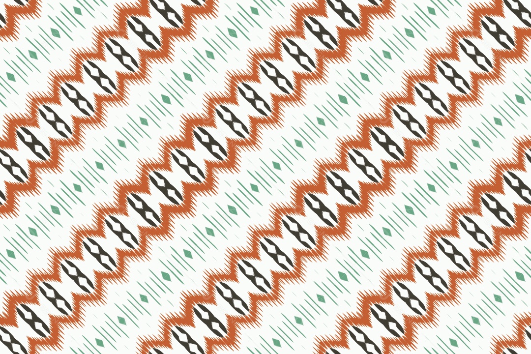 Tecido de Seda Tradicional Padrão Sem Costura Ilustração Vetor EPS