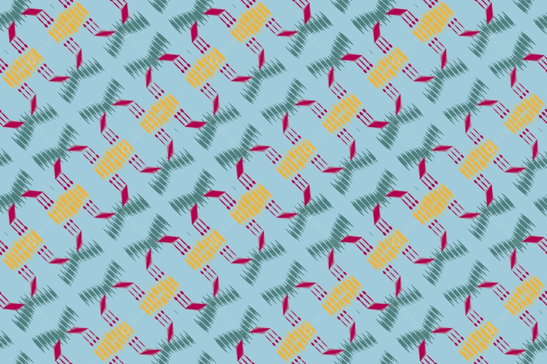 Tecido de Seda Tradicional Padrão Sem Costura Ilustração Vetor EPS