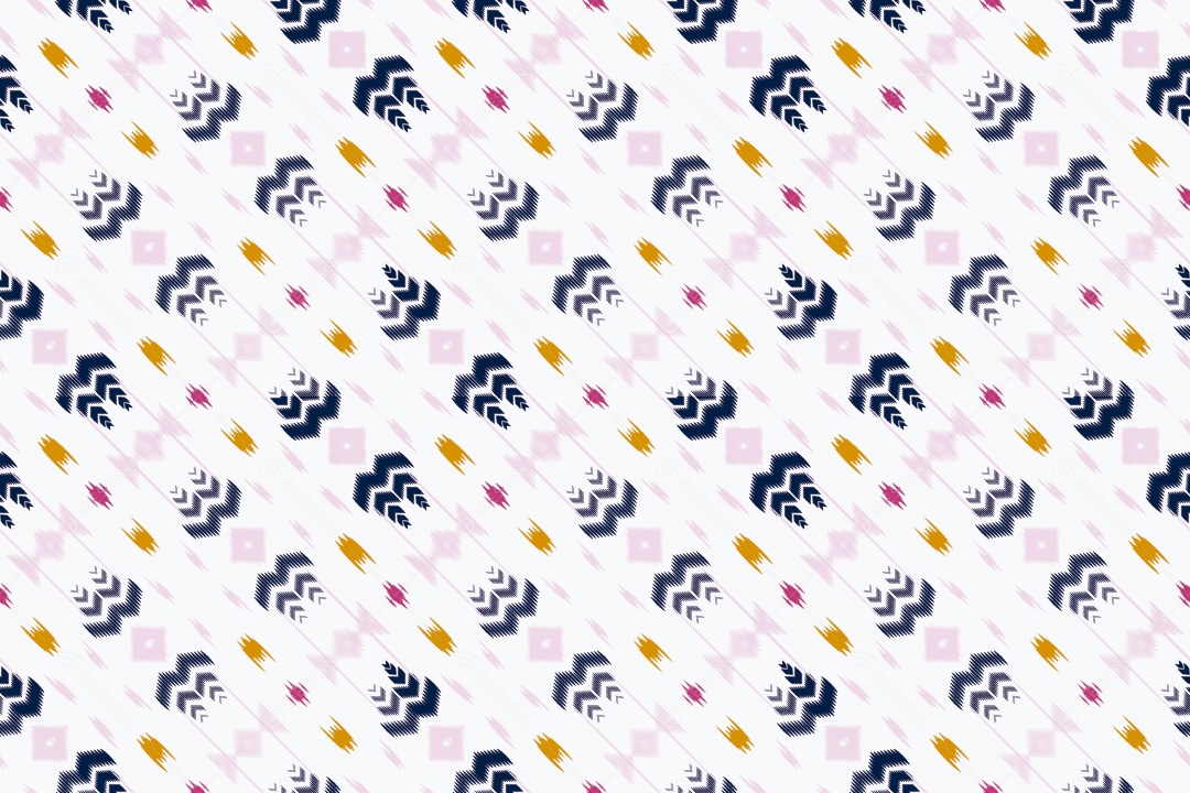 Tecido de Seda Tradicional Padrão Sem Costura Ilustração Vetor EPS