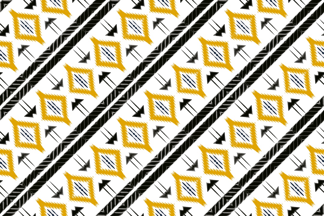 Tecido de Seda Tradicional Padrão Sem Costura Ilustração Vetor EPS