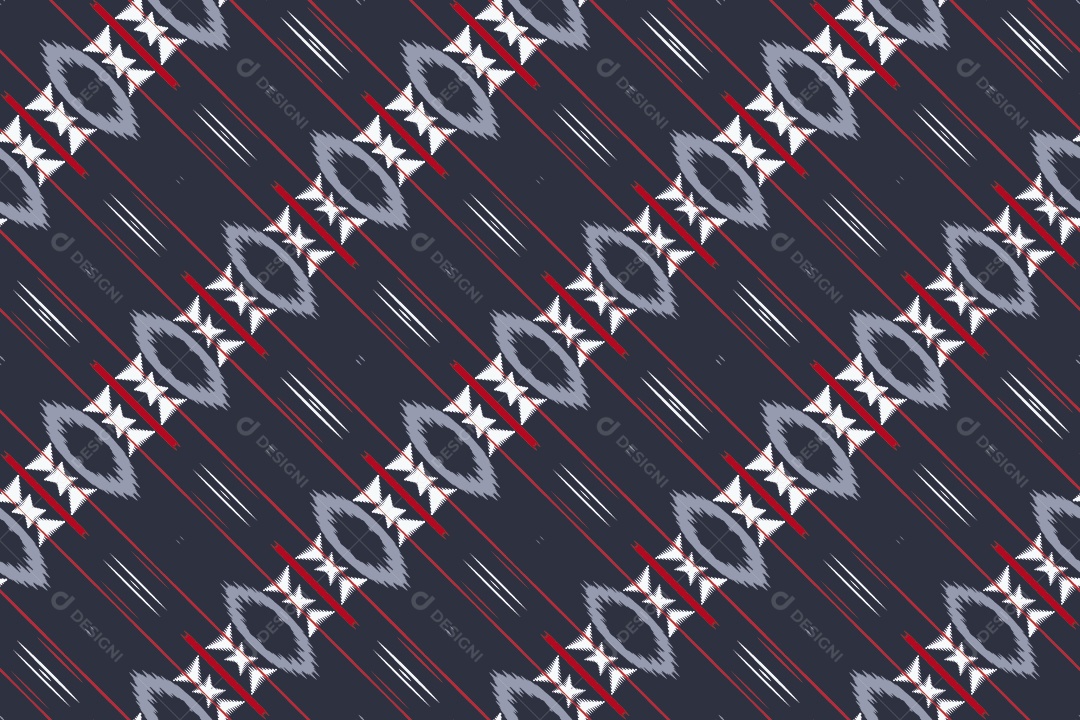 Tecido de Seda Tradicional Padrão Sem Costura Ilustração Vetor EPS