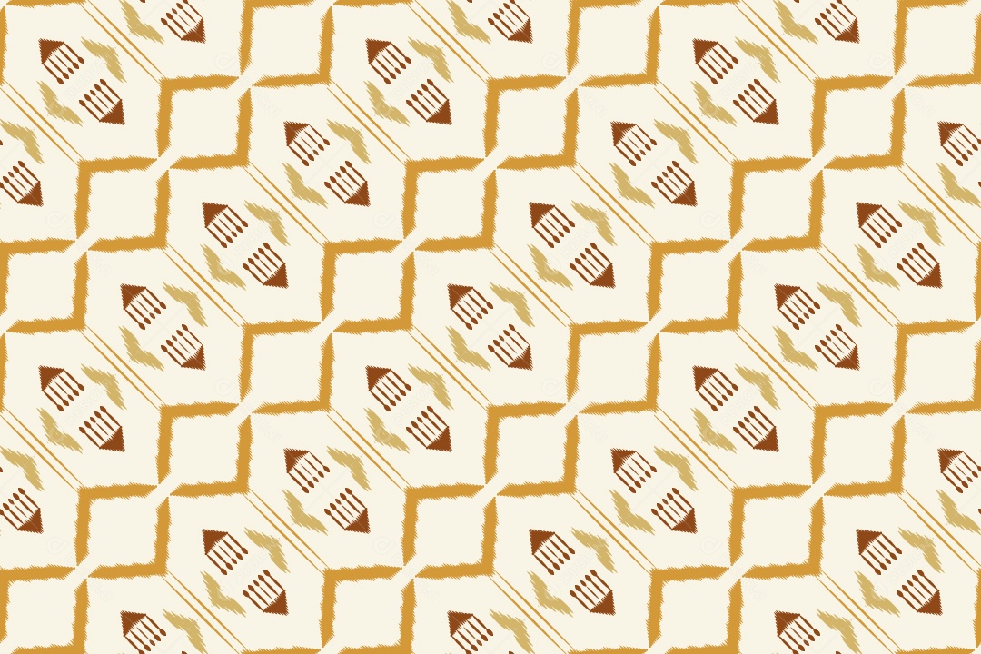 Tecido de Seda Tradicional Padrão Sem Costura Ilustração Vetor EPS