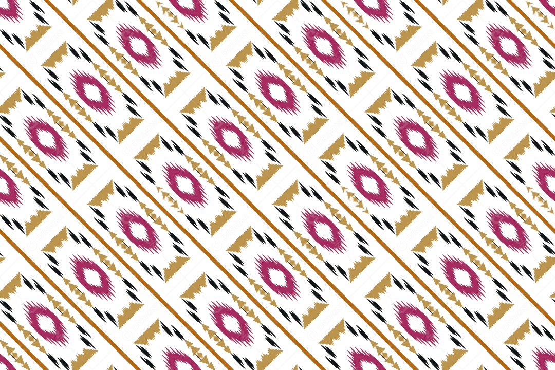 Tecido de Seda Tradicional Padrão Sem Costura Ilustração Vetor EPS