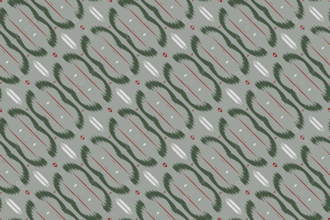 Tecido de Seda Tradicional Padrão Sem Costura Ilustração Vetor EPS