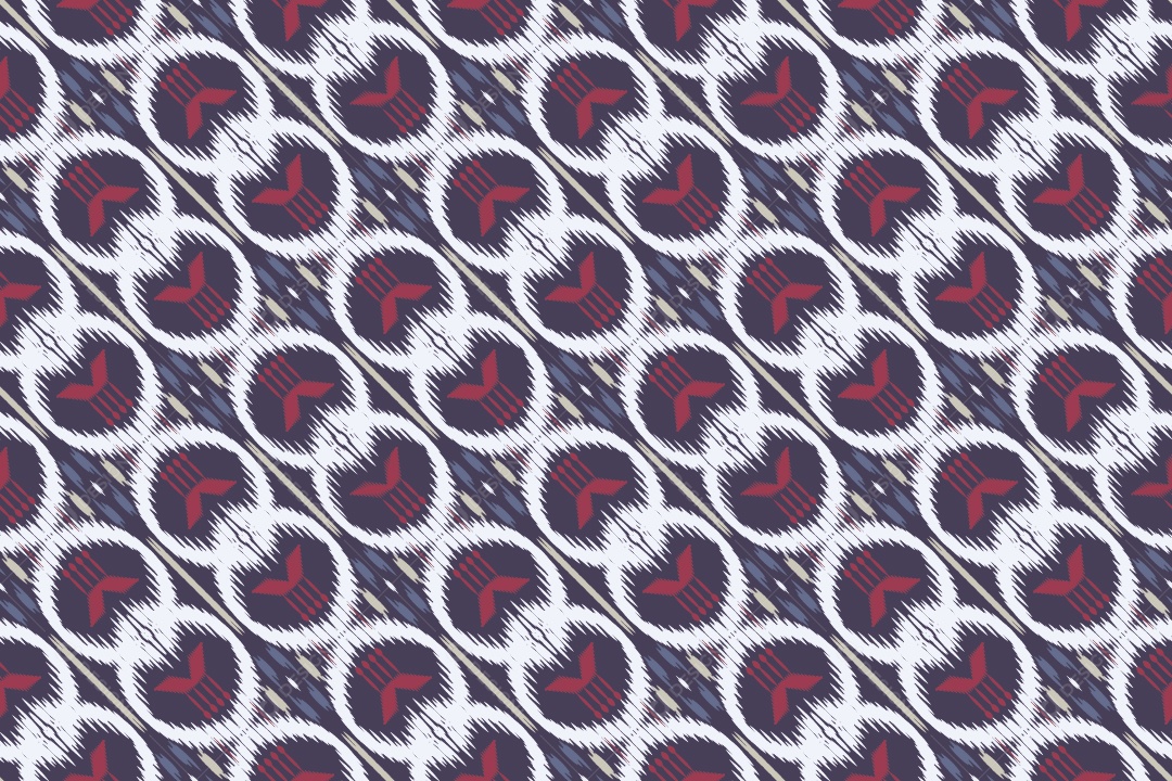 Tecido de Seda Tradicional Padrão Sem Costura Ilustração Vetor EPS